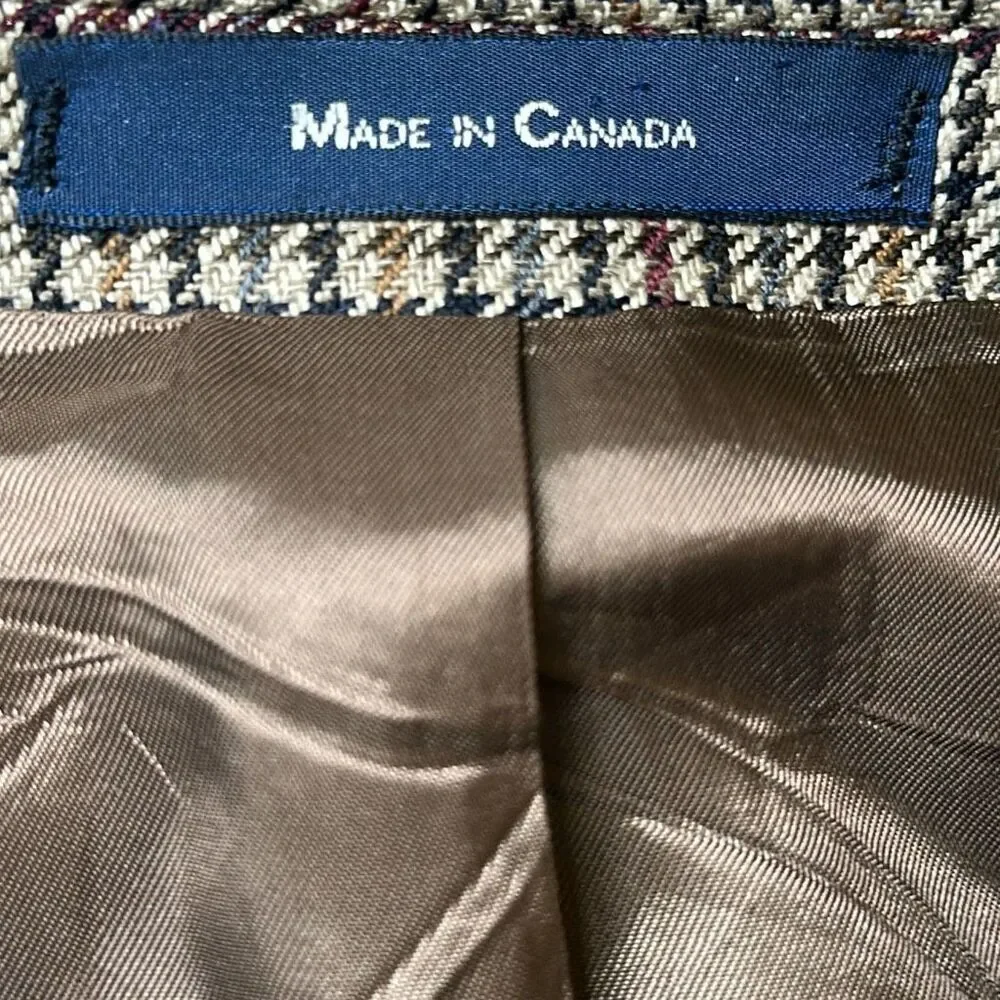 Ralph Ralph Lauren Blue label mens Blazer Brown Houndstooth Sport Coat‎